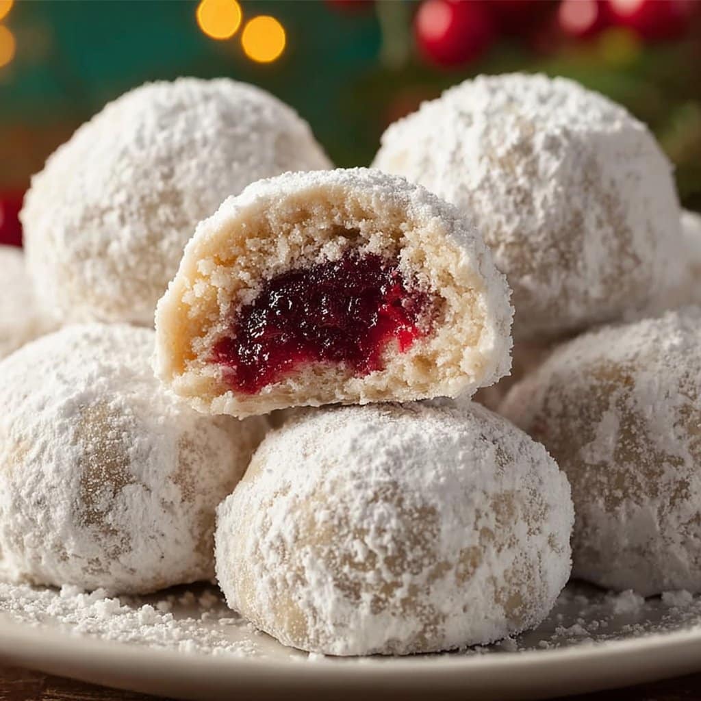 Soft Cherry Snowball Cookies For Holiday Cheer 4 Soft Cherry Snowball Cookies For Holiday Cheer