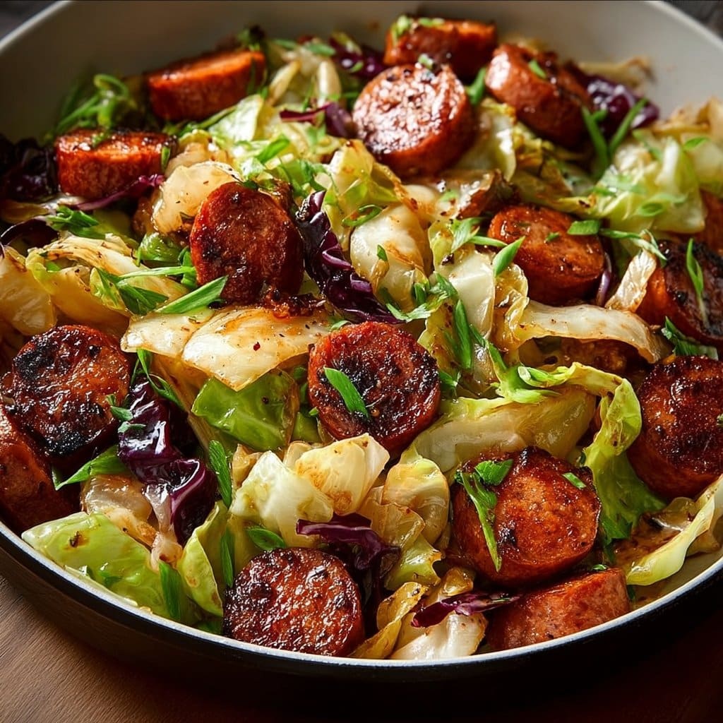 Sausage and Cabbage Stir Fry