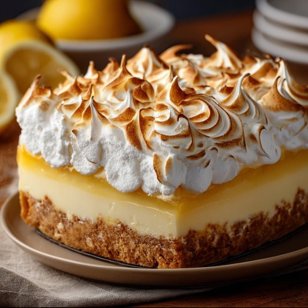 Triple Lemon Meringue Cheesecake