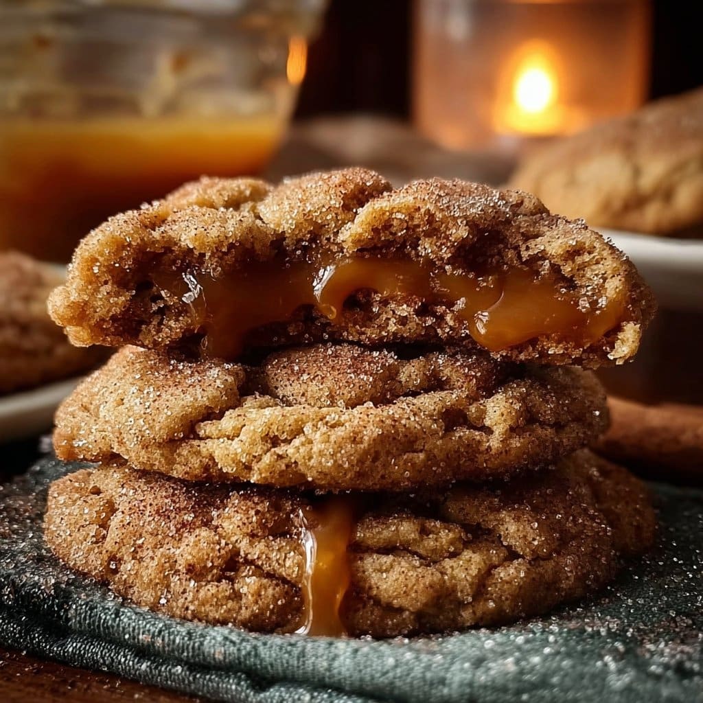 Brown Sugar Cinnamon Caramel Cookies