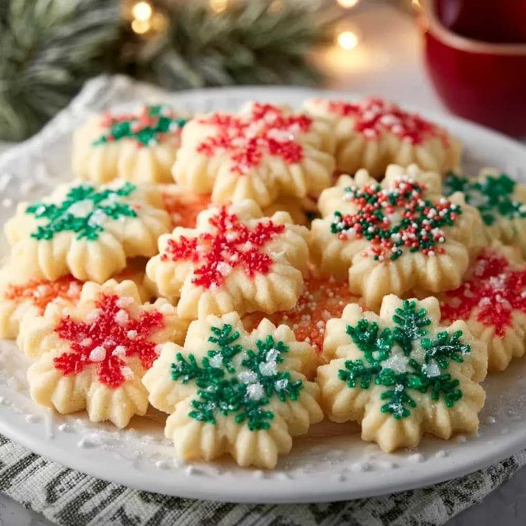 Buttery Spritz Cookies 4 Buttery Spritz Cookies