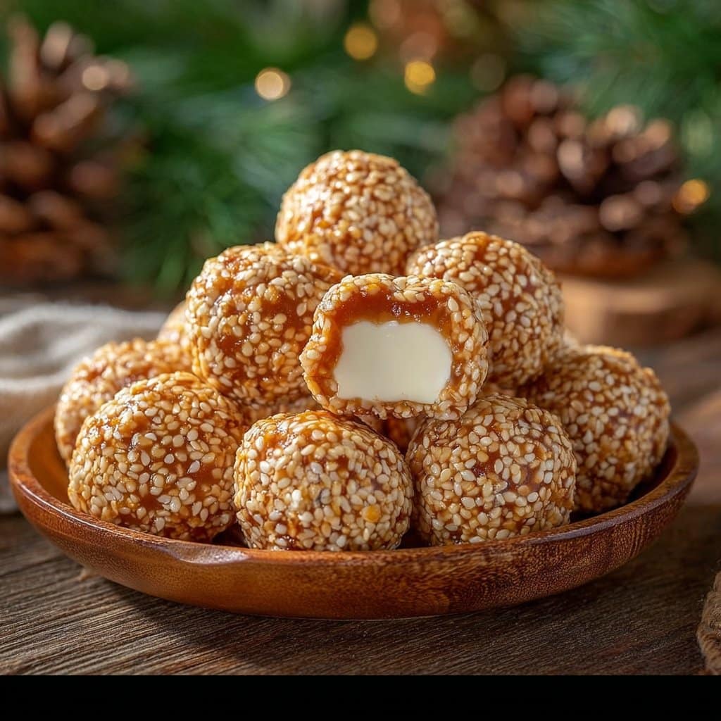 Marshmallow Caramel Crunch Balls 4 Marshmallow Caramel Crunch Balls