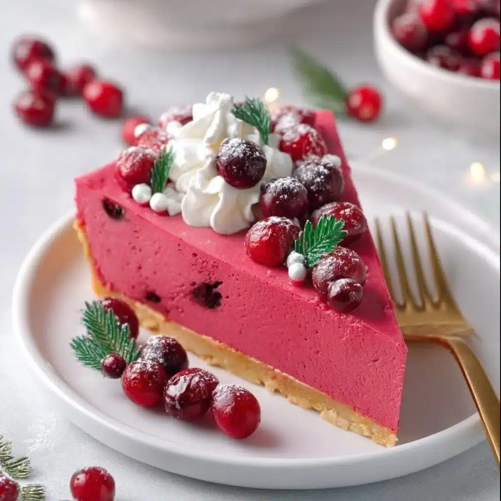 Cranberry Custard Pie 3 Deliciously baked Cranberry Custard Pie with a golden crust and fresh cranberries