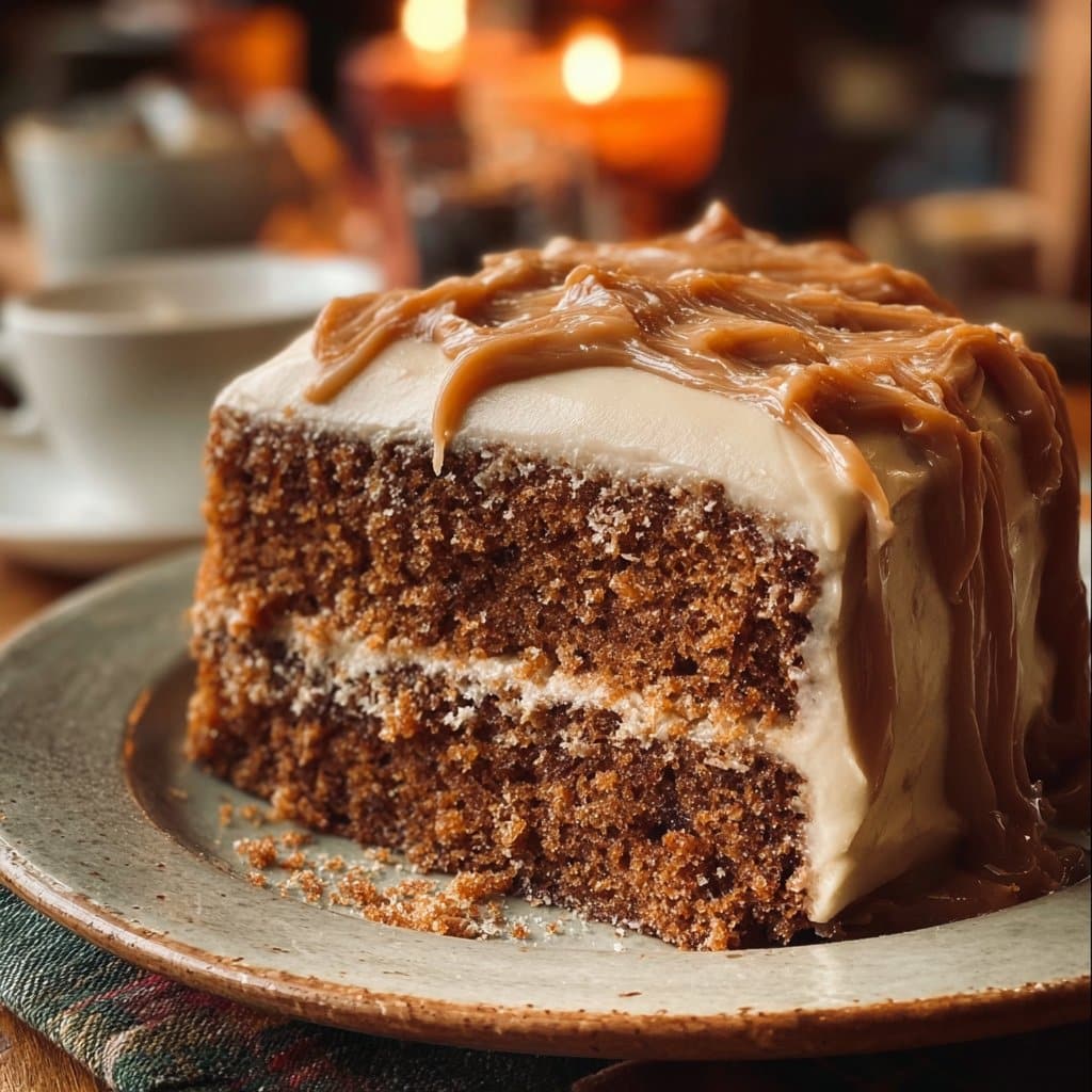 Gingerbread Cake with Cinnamon Molasses Frosting