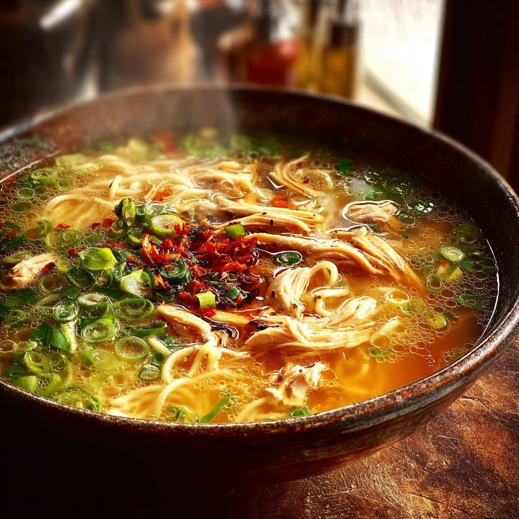 Classic Ginger Garlic Chicken Noodle Soup 4 Classic Ginger Garlic Chicken Noodle Soup