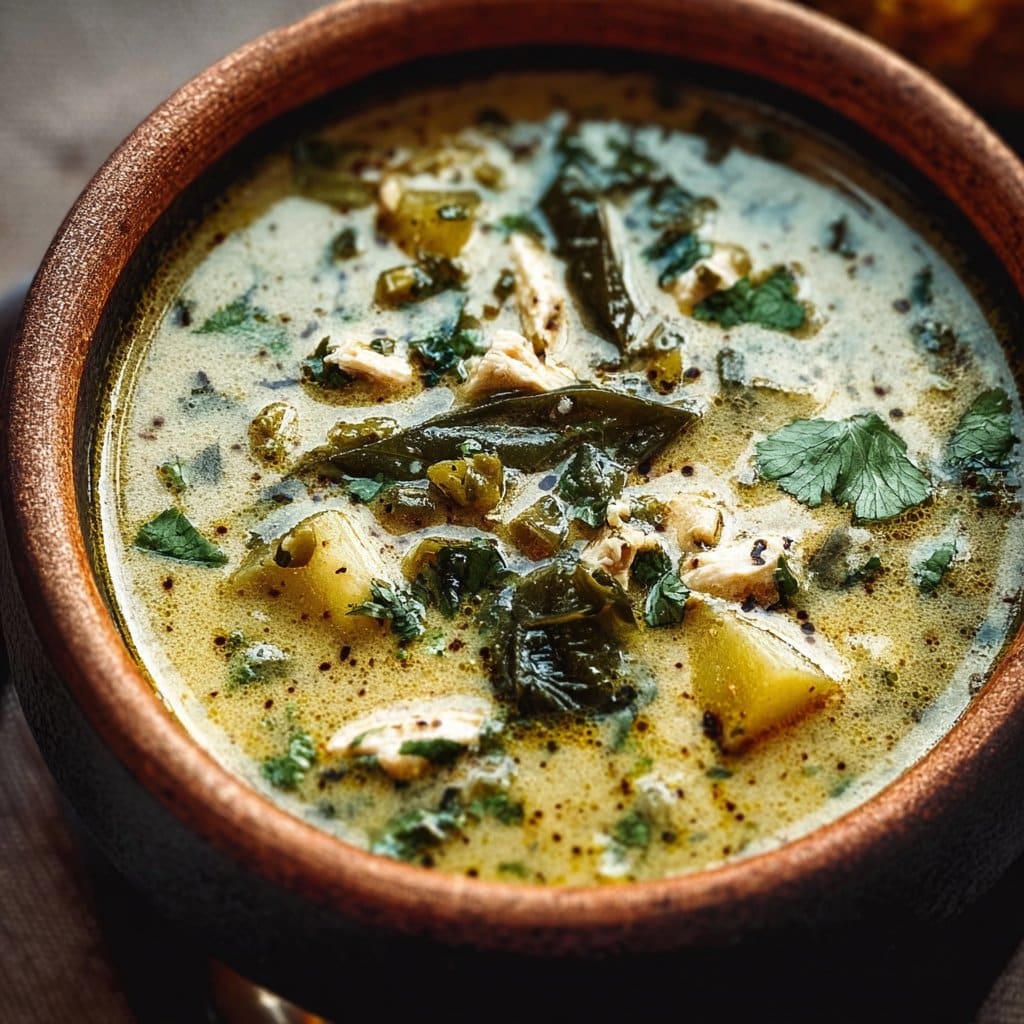 Cozy Roasted Poblano Soup