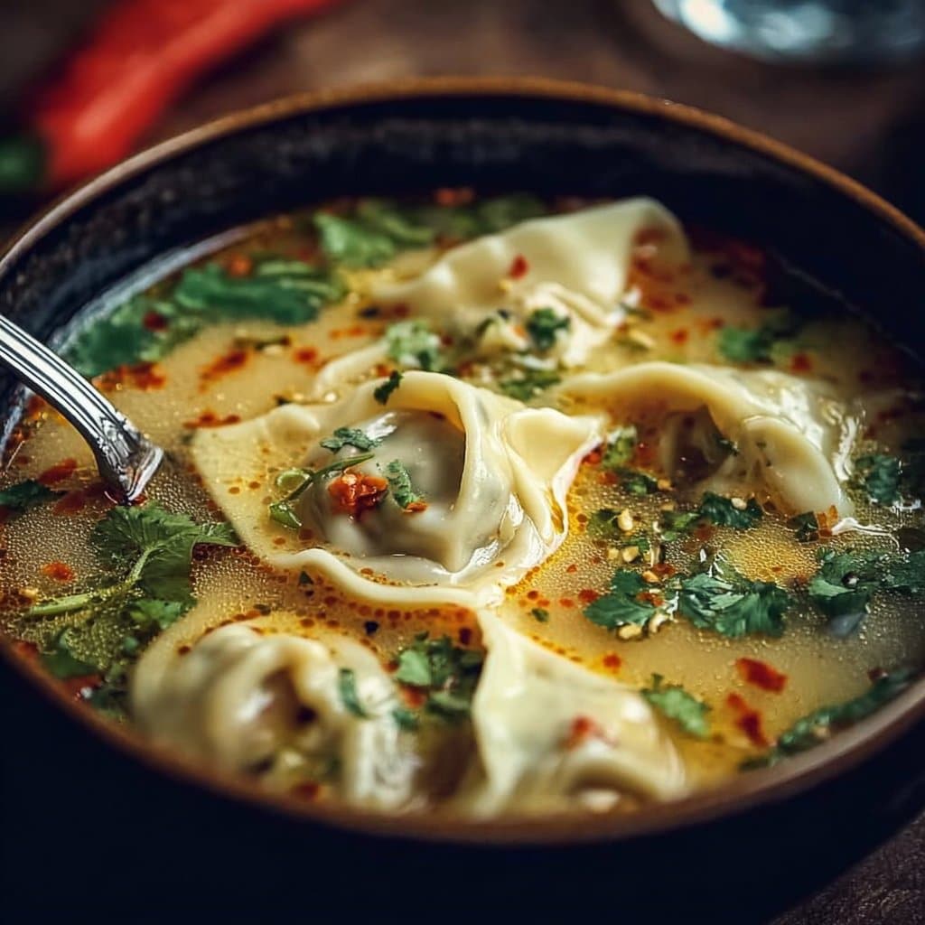 Cozy Thai Potsticker Soup