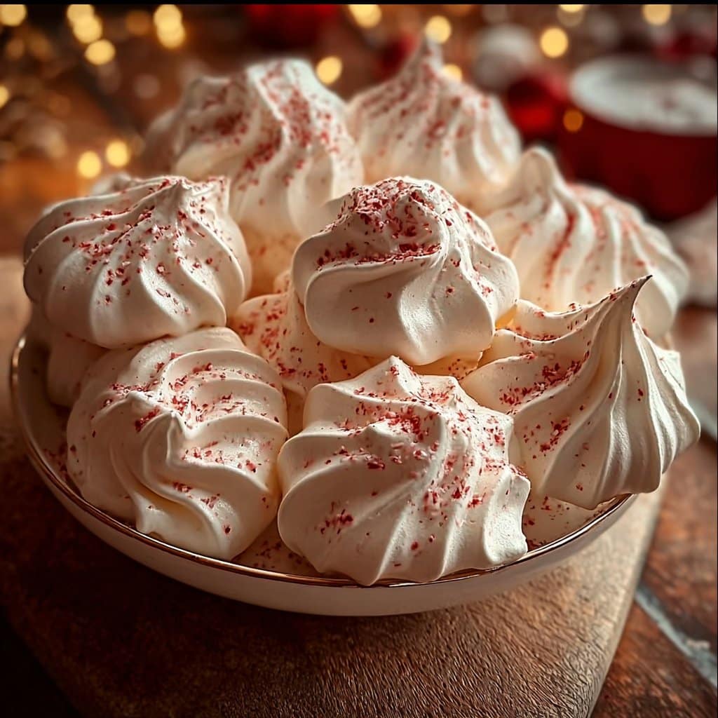 Peppermint Meringues
