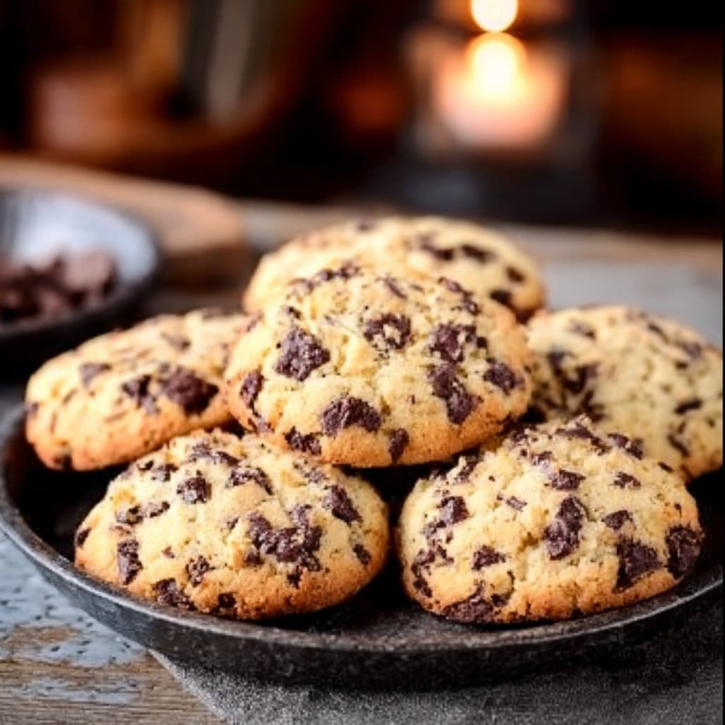 Sweet Chocolate Chip and Toffee Shortbread Cookies