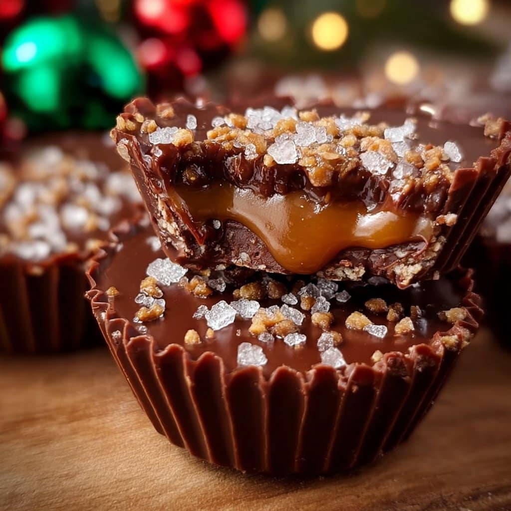 Christmas Chocolate Caramel Cups 4 Christmas Chocolate Caramel Cups