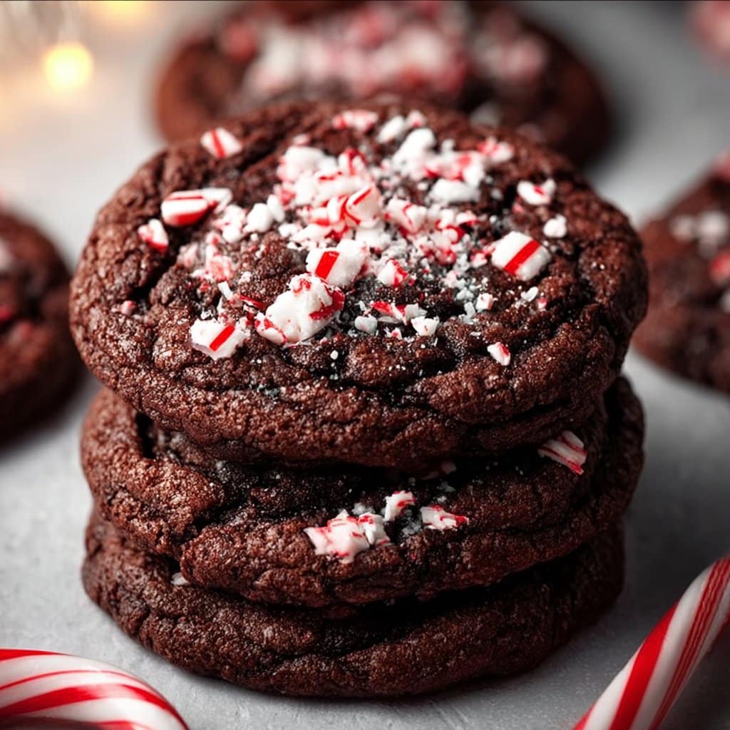 Double Chocolate Peppermint Cookies 4 Double Chocolate Peppermint Cookies