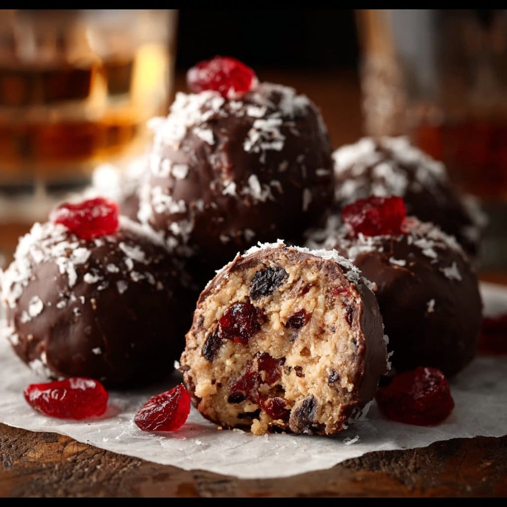Easy No-Bake Cherry Bourbon Balls