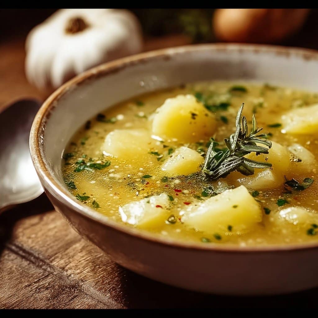 The Best Hangover Cure Garlic Potato Soup